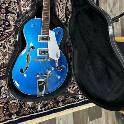 2016 Gretsch G5420T Electromatic Hollow Body Single Cutaway with Bigsby 2017 - Present Fairlane Blue image 5
