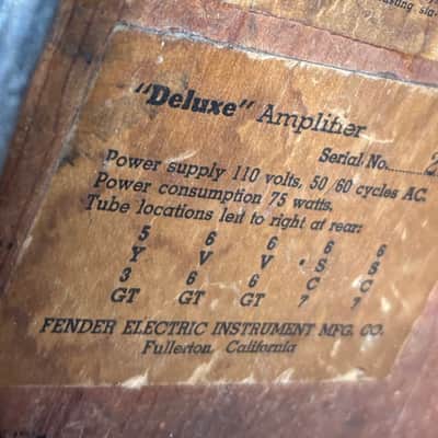 Fender Deluxe 1950 - Tweed image 8