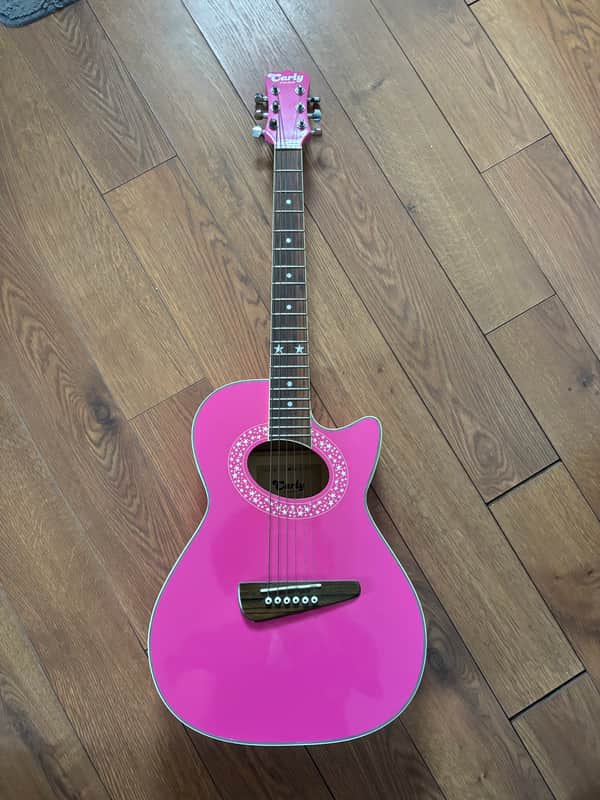 Carlo Robelli Carly 2000’s - Pink Acoustic Guitar image 1