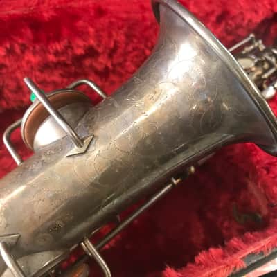 Martin Handcraft Curved Bb Soprano Saxophone Rare! 1926 - Silver Plate image 2