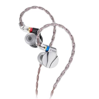 FiiO FD15 13.8mm Magnalium DLC HiFi Dynamic Driver in-Ear Earphone with Stainless Steel Shell, Detachable MMCX Cable (Silver) image 2
