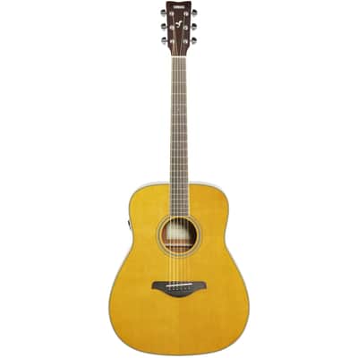 Yamaha FG-TA TransAcoustic Dreadnought Acoustic-Electric Guitar w/ Chorus and Reverb - Vintage Tint image 2
