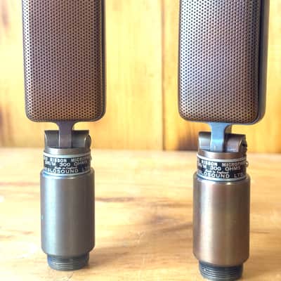 RARE stereo pair - Vintage Reslo SR1 M Ribbon Microphones high output - 300 ohms image 5