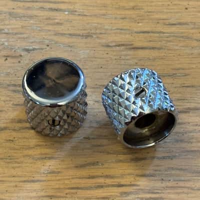 Fender Heavy Knurled Telecaster Chrome Barrel Knobs Flat Top John 5 J5 Triple Deluxe Telecaster Tele image 6
