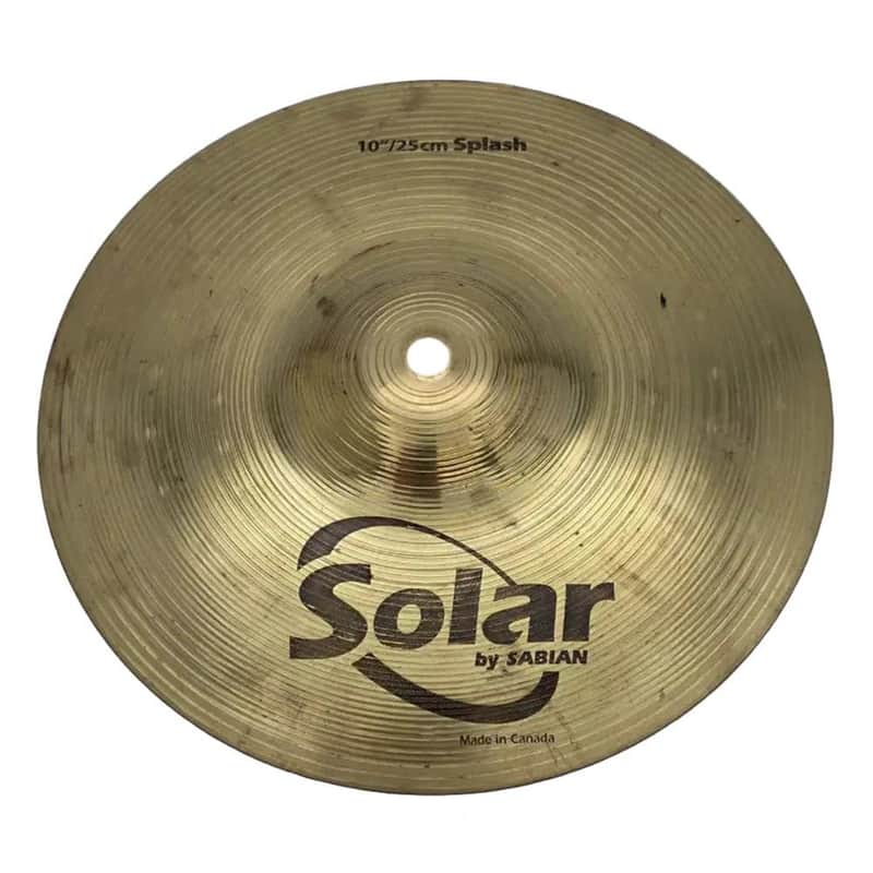 Used Solar by Sabian Splash Cymbal 10" - Very Good image 1