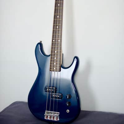 Python Short-Scale Electric Bass • Like New • 30" Scale • Blue • incl. MONO M80 Case image 3