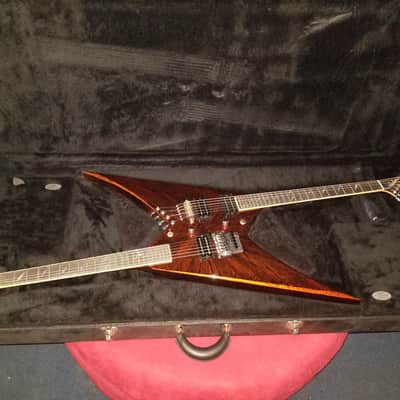 Jackson USA  Custom Shop NAMM Rhoads Doubleguitar, 1 of 1, ultra rare Root Beer Swirl image 25