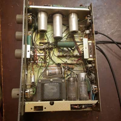 Viking RP-61 (VU) Rackmount Tube record/playback amplifier VU meter 1950s - Hammered grey metallic paint image 16