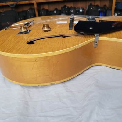 Vega Electrovox Blonde Archtop Tenor Guitar, Model TR1. circa 1930's - 1940's, serial #5208 image 17