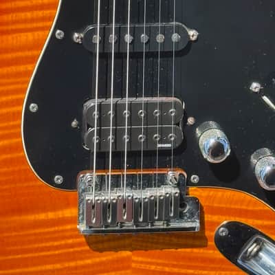 Fender Stratocaster Set Neck  1994 - stunning Custom Shop Set Neck Crimson'burst Flame Top ! image 10