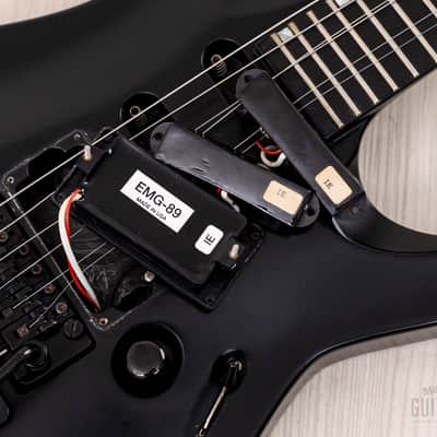 1995 ESP Custom Shop Horizon-Custom SSH Superstrat Black Satin w/ Floyd Rose, Case image 16