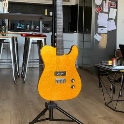 Fender Telecaster Cabronita Style Custom 2018 – Gold Orange Sparkle – Tornade MS P90 image 2