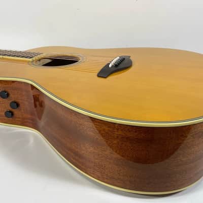 Yamaha FG-TA TransAcoustic Dreadnought 2010s - Vintage Tint image 4