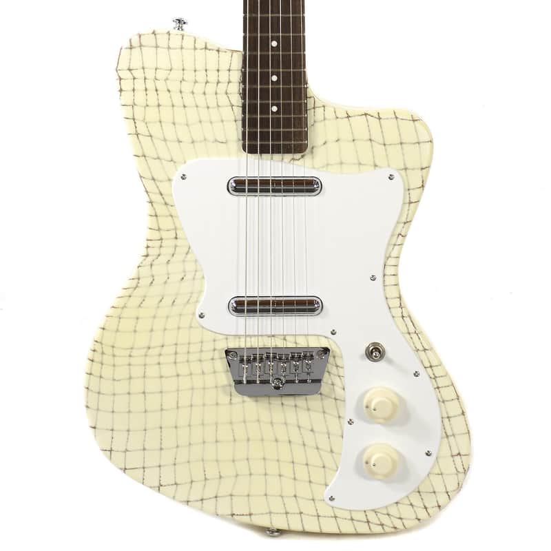 Danelectro '67 Heaven Hawk Guitar Cream Alligator | Reverb