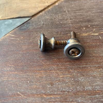 Real Life Relics Kluson Aged Nickel Gibson  Strap Buttons (Set of 2)   [S2]