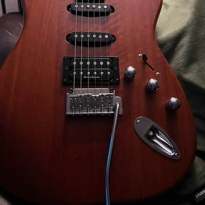 Fender Squier Deluxe Series Satin Trans Fat Strat Solid Mahogany Body – 2005 image 2
