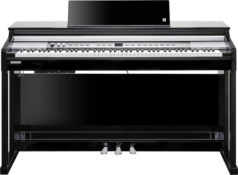 Kurzweil CUP P1 Home Digital Upright Piano 88 Keys, Bluetooth+MIDI & USB Connectivity, Black Polished Finish image 1
