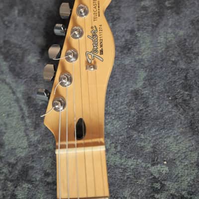 Fender Hollow Body Telecaster Partscaster P90 Special Natural Red Spalted Maple Flame top image 12