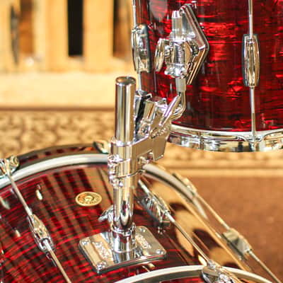 Gretsch Broadkaster Ruby Red Pearl Heritage Build Drum Set - 22,13,16,6.5x14 - SO#1226444 image 4
