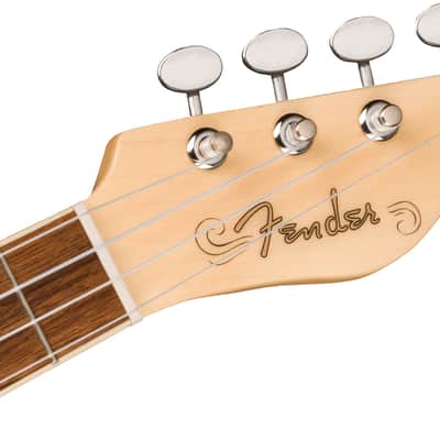 Fender Fullerton Tele Uke Walnut FB White Pickguard 2-Color Sunburst image 5