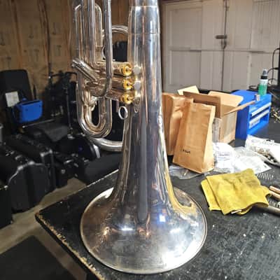 King System Blue SB30-LE Silver Marching Euphonium image 5