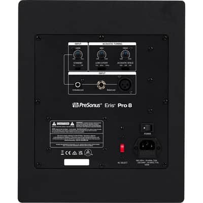 PreSonus Eris Pro 8 8" 140W 2-Way Active Coaxial Studio Monitor, Black image 2