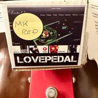 EXTREMELY RARE MINT Lovepedal MK12 RED Fuzz - 2013 - ORIGINAL OWNER - PLUS EXTRAS - BATTERY ONLY!!! image 3