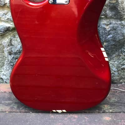1973 Fender Mustang Competition Candy Apple Red image 3