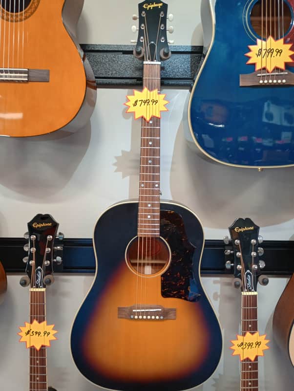 Epiphone J-45 Standard Acoustic/Electric Guitar - Aged Tri-Burst image 1