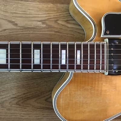 Rare 1958 Grimshaw S S custom electric guitar natural, great player image 4