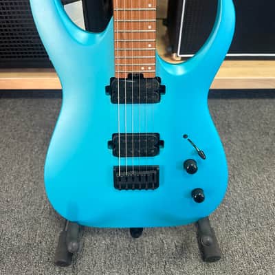 Jackson Pro Series Misha Mansoor Signature Juggernaut HT6 with Caramelized Maple Fretboard 2019 - Present - Matte Blue Frost image 2