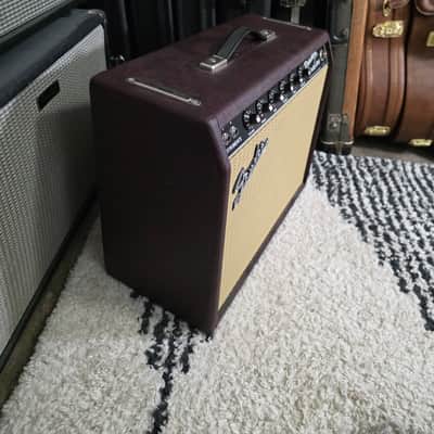 Fender '65 Princeton Reverb Reissue "Bordeaux Reserve" FSR Limited Edition 12-Watt 1x12" Guitar Combo 2010s - Wine Red / Wheat image 3