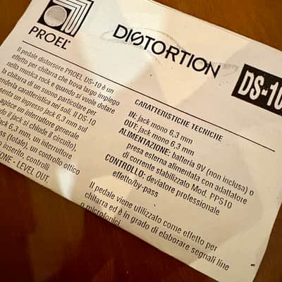 Extremely Rare PROEL ds-10 ds10 Blues Distortion Boost Overdrive 90s Made In Italy Guitar Bass Effect Pedal Klon Style image 5