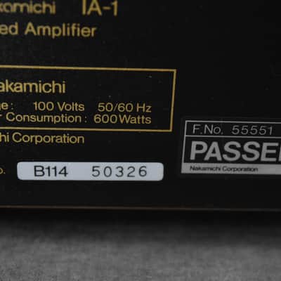 Nakamichi IA-1 Integrated Amplifier in Very Good Condition image 9