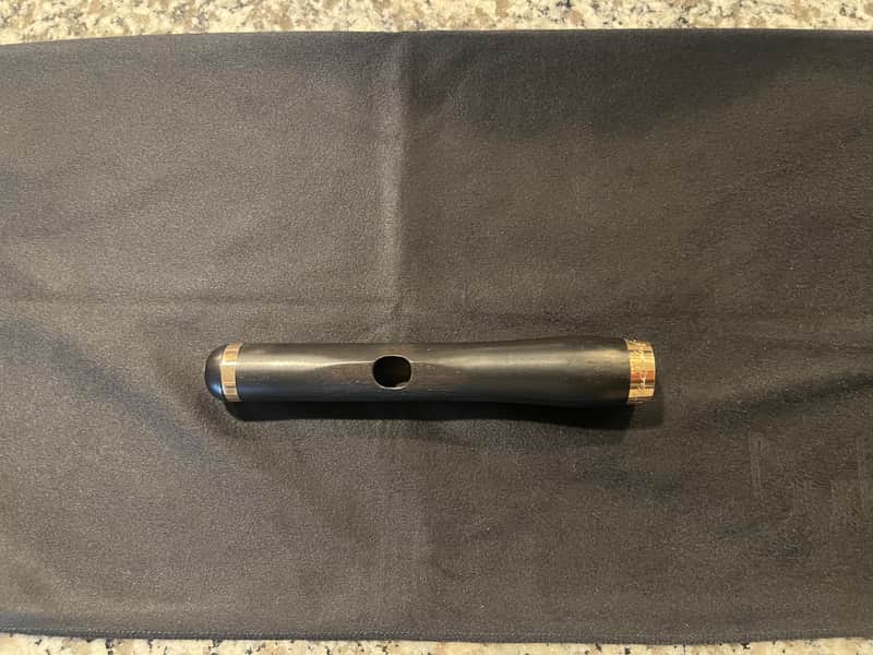Lillian Burkart Elite Handcut Grenadilla Wood Piccolo Headjoint w/ 14k Fittings (Wave Cut)