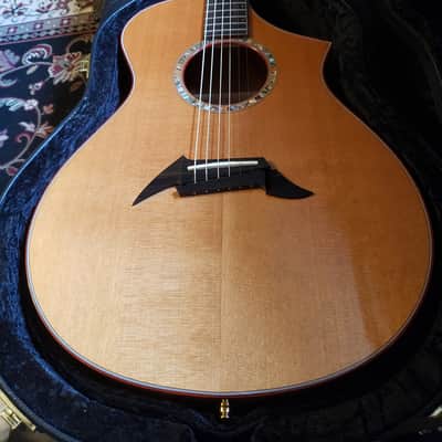 Breedlove C2/k | 1996 Serial No. 96-175 | 100 Cedar & Flamed Koa | Signed Steve Henderson image 4