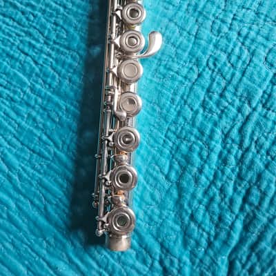 Artley Stirling Silver Flute Open Hole w B foot 2000s - Silver image 2