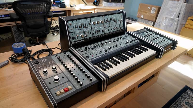 Roland System 100 Modular Synthesizer 1975 - 1979 - Black / Silver image 1