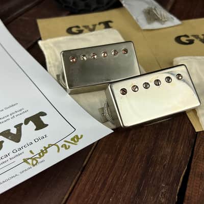 General Vintage Tone 1957 - 1959 Zebra PAF Humbucker set hand made Scatter with True vintage covers image 1