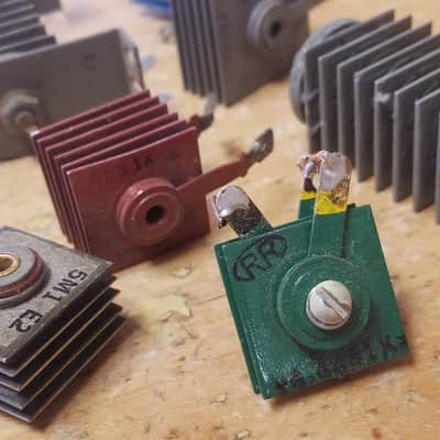 Unknown lot 10 Selenium Rectifier diode stack tube amp vintage USA 1950s - 1960s image 2