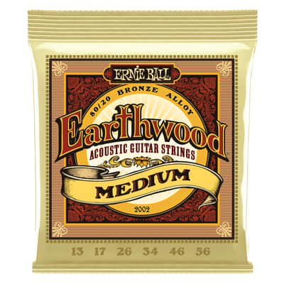 ERNIE BALL 2002 EARTHWOOD MEDIUM 80/20 BRONZE ACOUSTIC GUITAR STRINGS - 13-56 GAUGE image 1