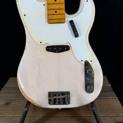 Fender Squier Relic Classic Vibe 50’s P Bass Vintage White image 2