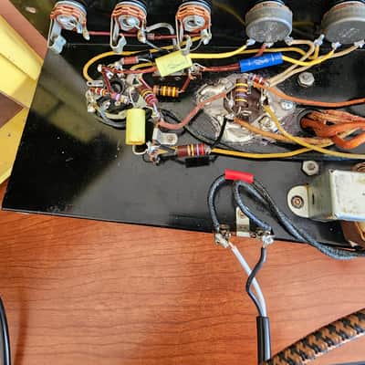 1950s Valco/Oahu yellow sunshine 1x8 amplifier image 8