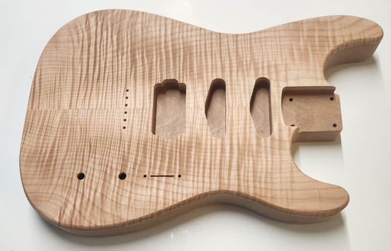 Shepard Custom Guitars Custom Stratocaster/Telecaster Hybrid Semi-hollow Backroute F Hole Optional 2026 - Unfinished image 1
