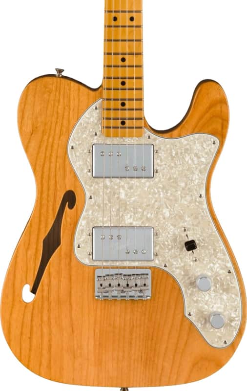 Fender American Vintage II 1972 Telecaster Electric Guitar Thinline Maple Fingerboard, Aged Natural image 1