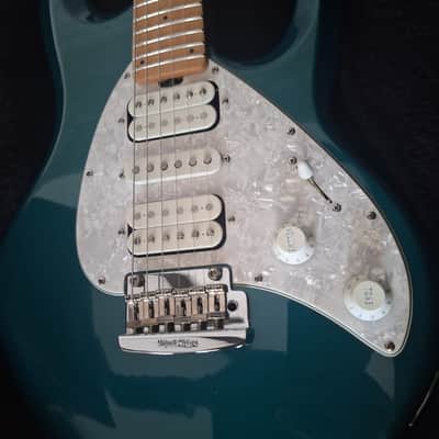 Ernie Ball Music Man Silhouette HSH Tremolo 2008 * Teal image 4