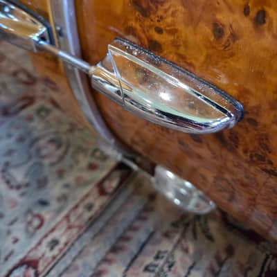 Yamaha Stage Custom/Beech Custom 4 Piece Shell Pack 14x12, 18x16, 20x18, 24x15 - Mapa Burl Veneer (C013-85) image 5