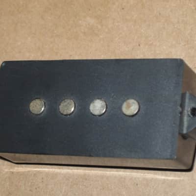 used relic'd (from real player's wear, use, & age) Fender Black Split-Coil Mexican Standard Precision Bass pickups, Alnico 5, 10.5k fully functional (silver screws included - also relic'd) from 1994 Fender Mexican Standard P Bass (Bass NOT included) image 14