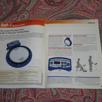 very litely handled genuine Roland / Boss 2002 New Product Catalog Vol. 1 (January 2002) - features 24 products - color, semi gloss sheen, thin quality paper, 44 Total Pages from Front Outer Cover to Back Outer Cover, L: 11" x W: 8 & 3/8" printed in Japan image 14