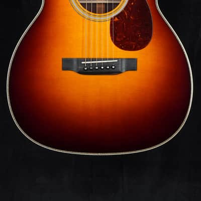 Collings OM2H with Cutaway, Sunburst Top, and Vine Peghead Inlay image 1